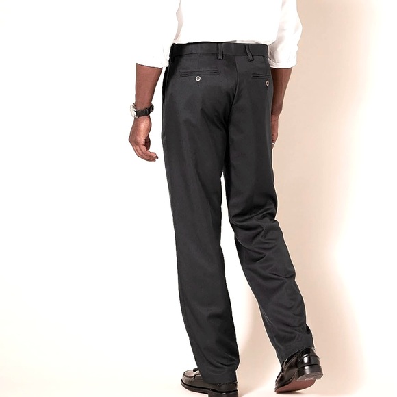 Ex 32Wx33L Amazon Essentials Mens Expandable Waist Classic-fit Flat-Front pant - Picture 2 of 6